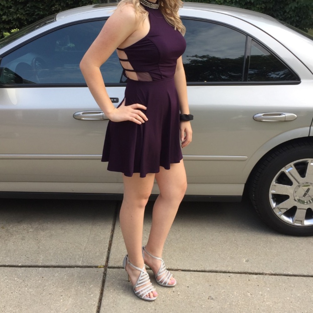 Dark purple dress